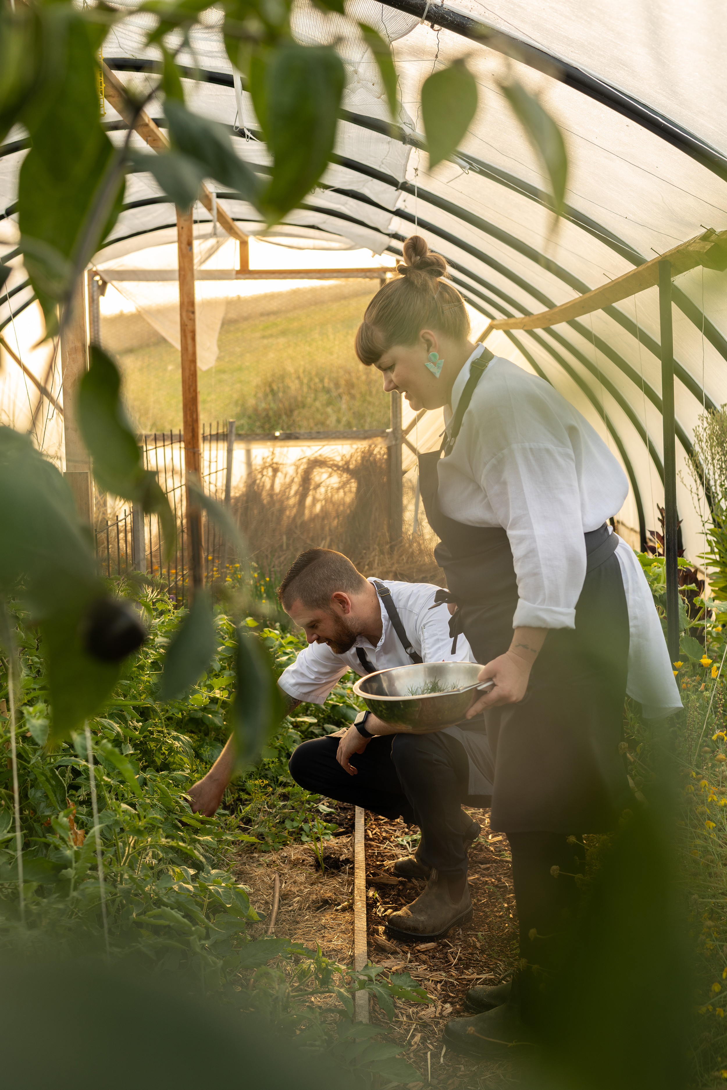 Bob Piechniczek and Jillian McInnes at Oirthir. Photo by Adam Gibson.